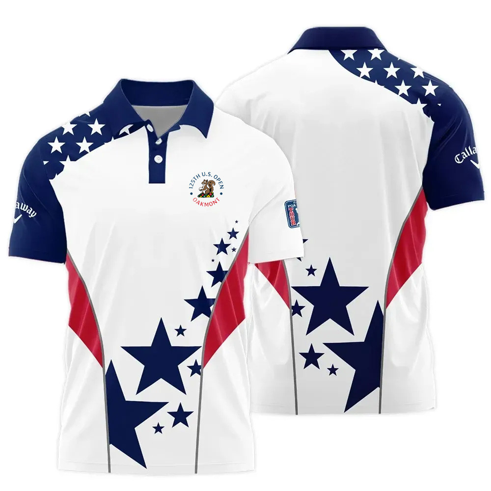 Callaway 125th US Open 2025 Polo Shirt USA Golf Merch Gift Ideas For Golf Lovers