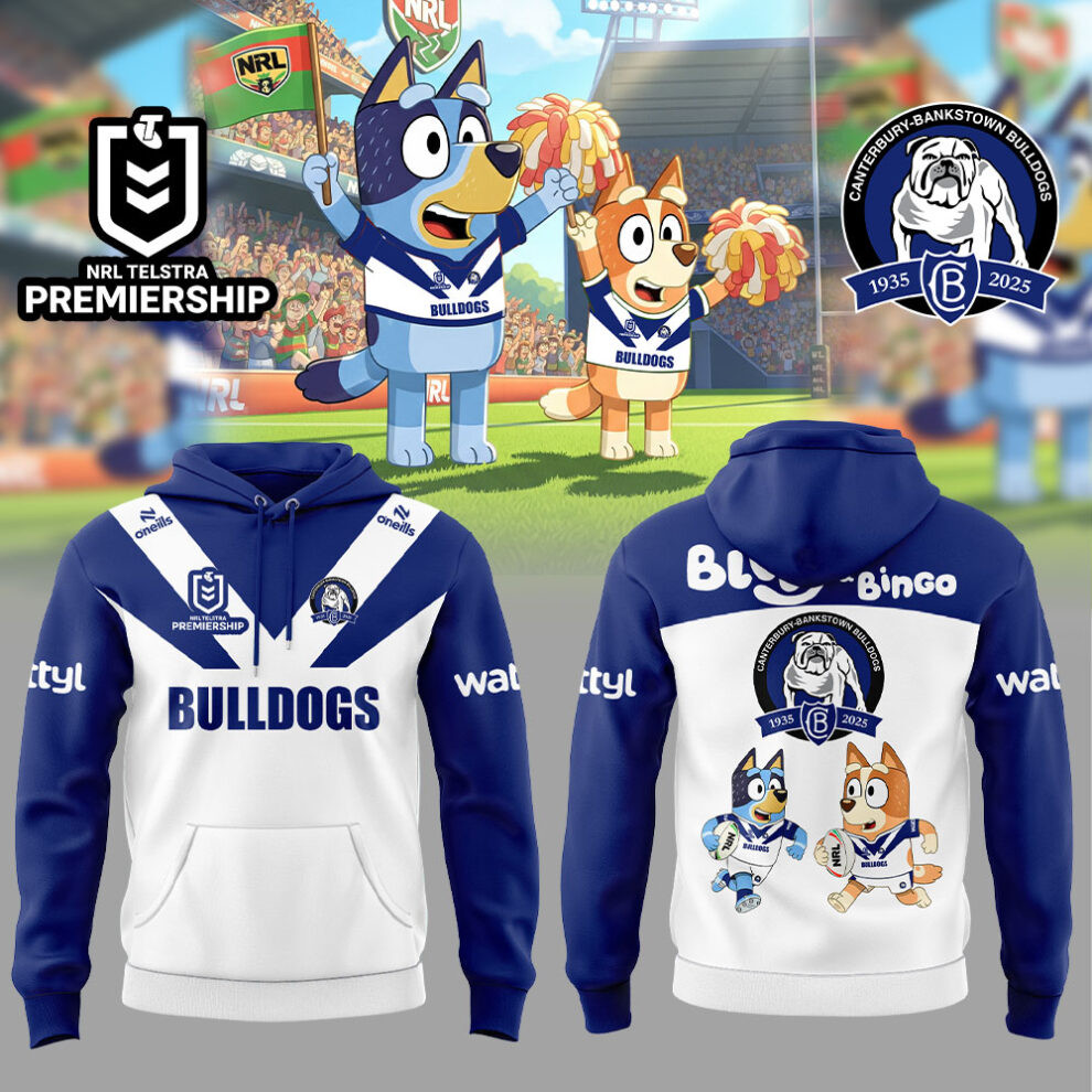 Canterbury Bulldogs Bluey And Bingo Hoodie Gift Ideas For Football Lovers