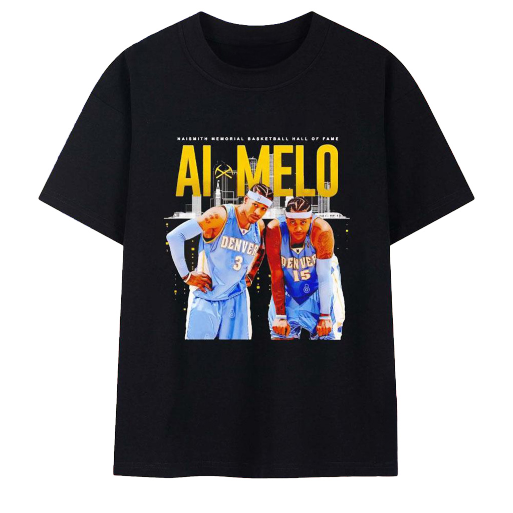 Carmelo Anthony And Allen Iverson Naismith Shirt Memorial Basketball Hall Of Fame T-Shirt