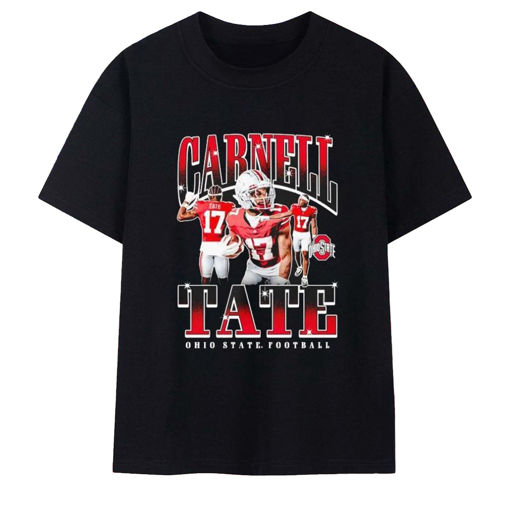 Carnell Tate Triple Player Ohio State Football T-Shirt Carnell Tate Merch Fans Gifts