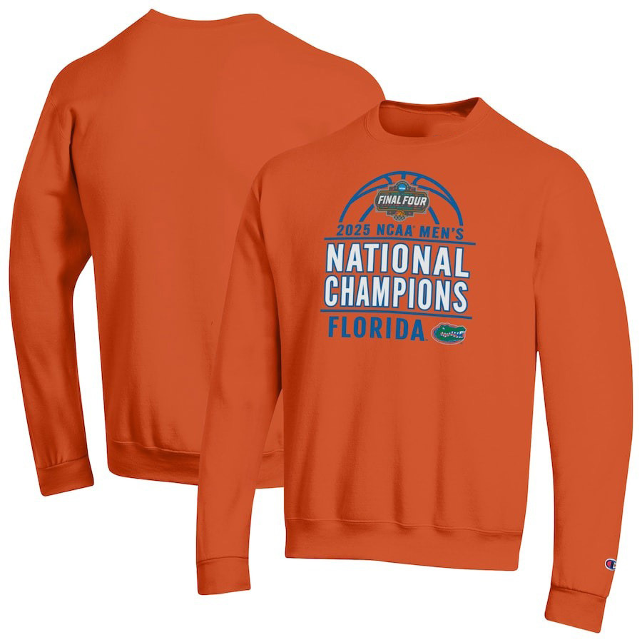 Champion Orange Florida Gators 2025 NCAA Men's Basketball National Champions Sweatshirt