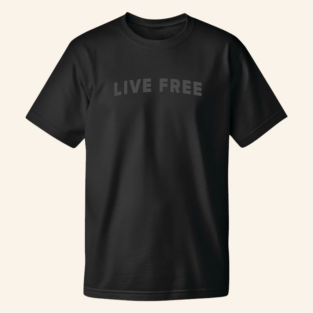 Charlie Kirk Merch The Live Free T-Shirt Charlie Kirk Shirt Patriotic Gifts For Him