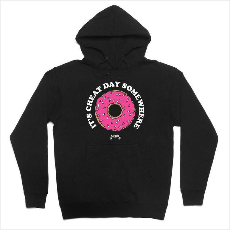 Cheat Day Donut Hoodie Lifter Merch Lifter Hoodie BFF Birthday Gifts Ideas Christmas Presents