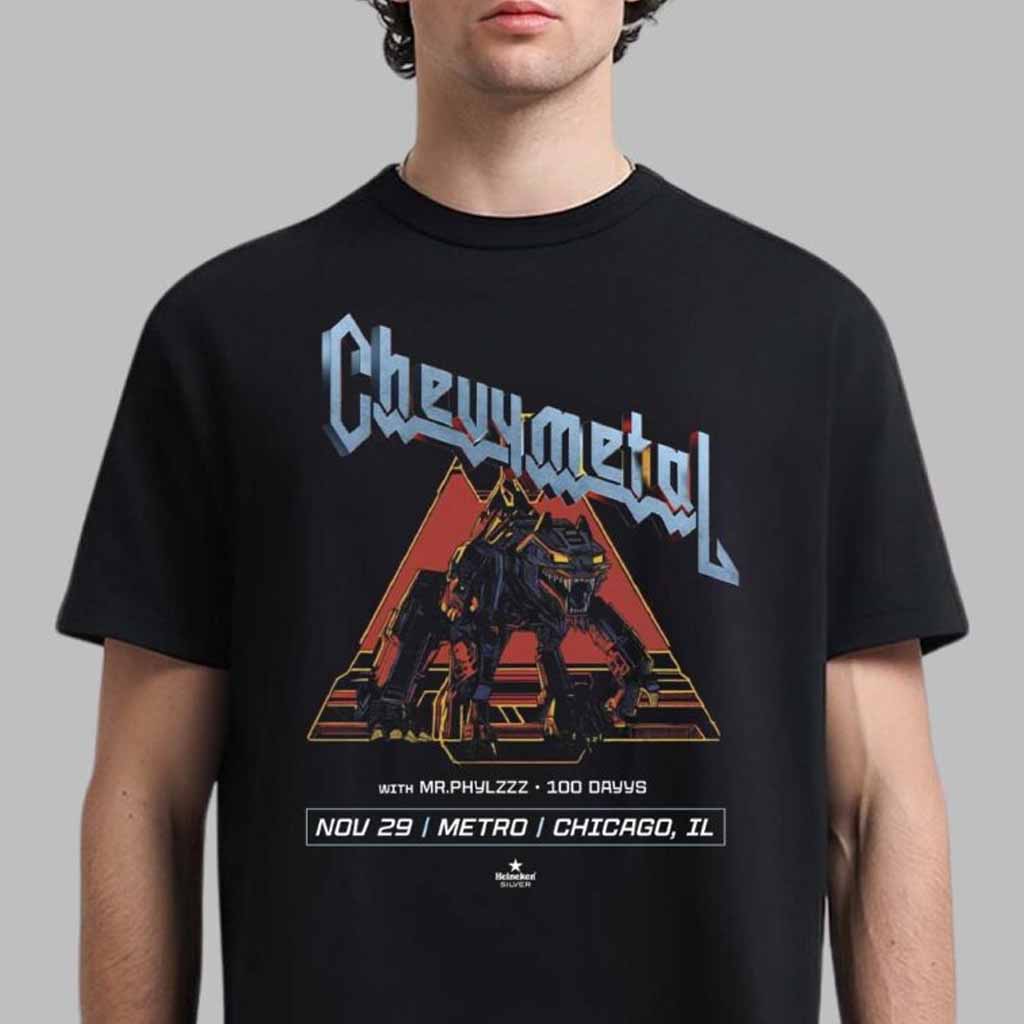 Chevy Metal Poster For Show In Chicago Illinois At Metro On November 29 2024 T-Shirt Gifts For Father