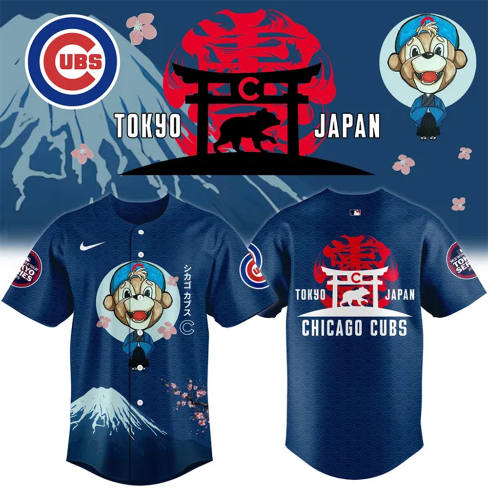 Chicago Cubs x 2025 Tokyo Series Jersey Best Gifts For Baseball Lovers