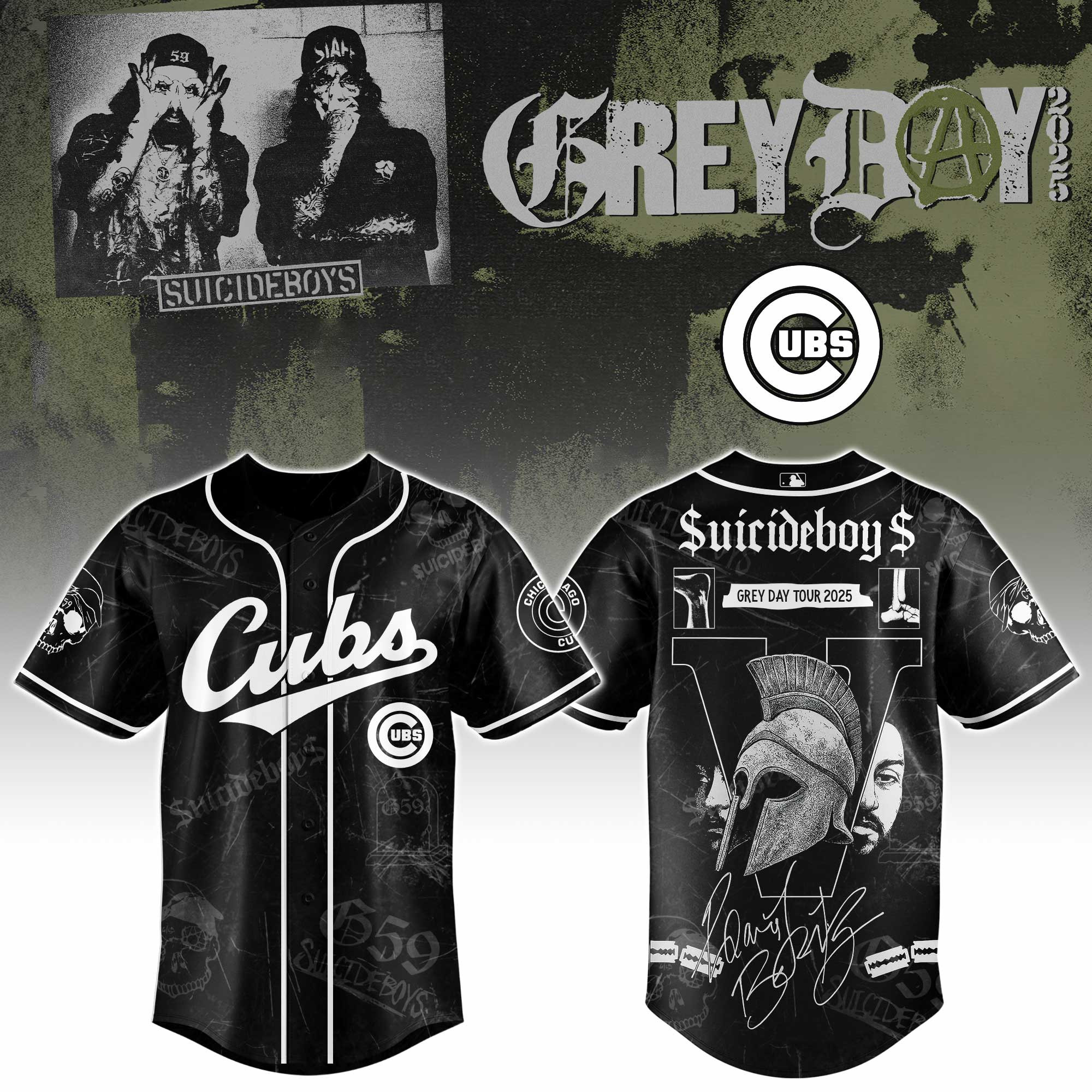Chicago Cubs X Suicideboys G59 Baseball Jersey 2025 Gift For Baseball Fans