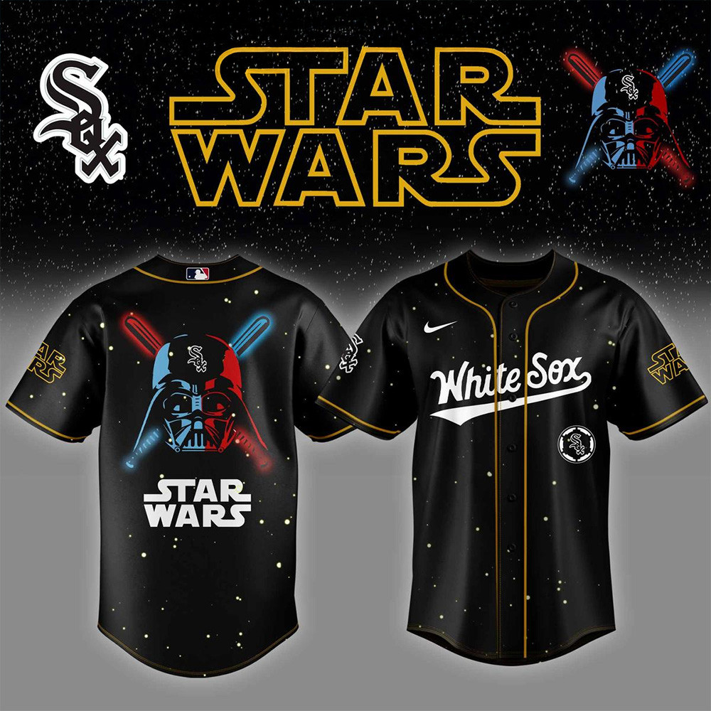 Chicago White Sox MLB x Star Wars 2025 Baseball Jersey Chicago White Sox Merch Gifts For Fans