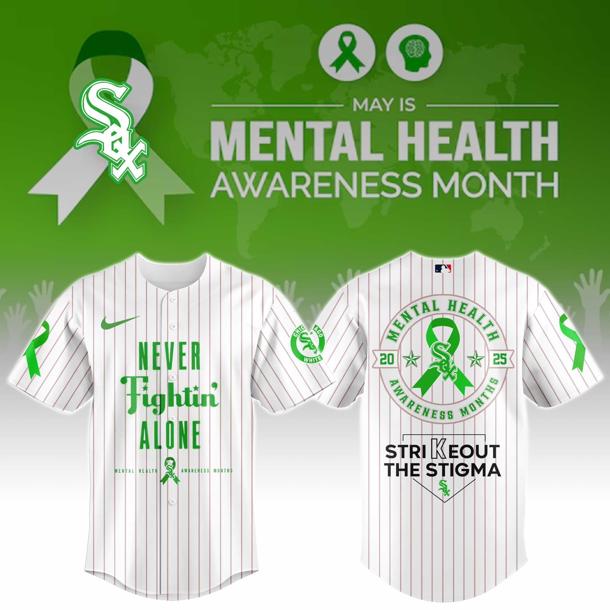 Chicago White Sox Special Mental Health Awareness Week Jersey Chicago White Sox Merch