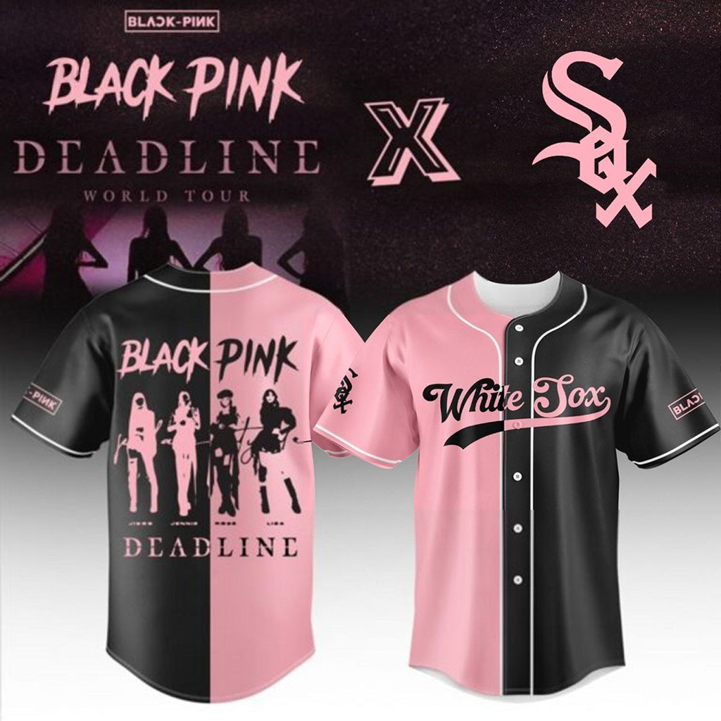 Chicago White Sox X Blackpink Deadline World Tour 2025 Baseball Jersey White Sox Merch