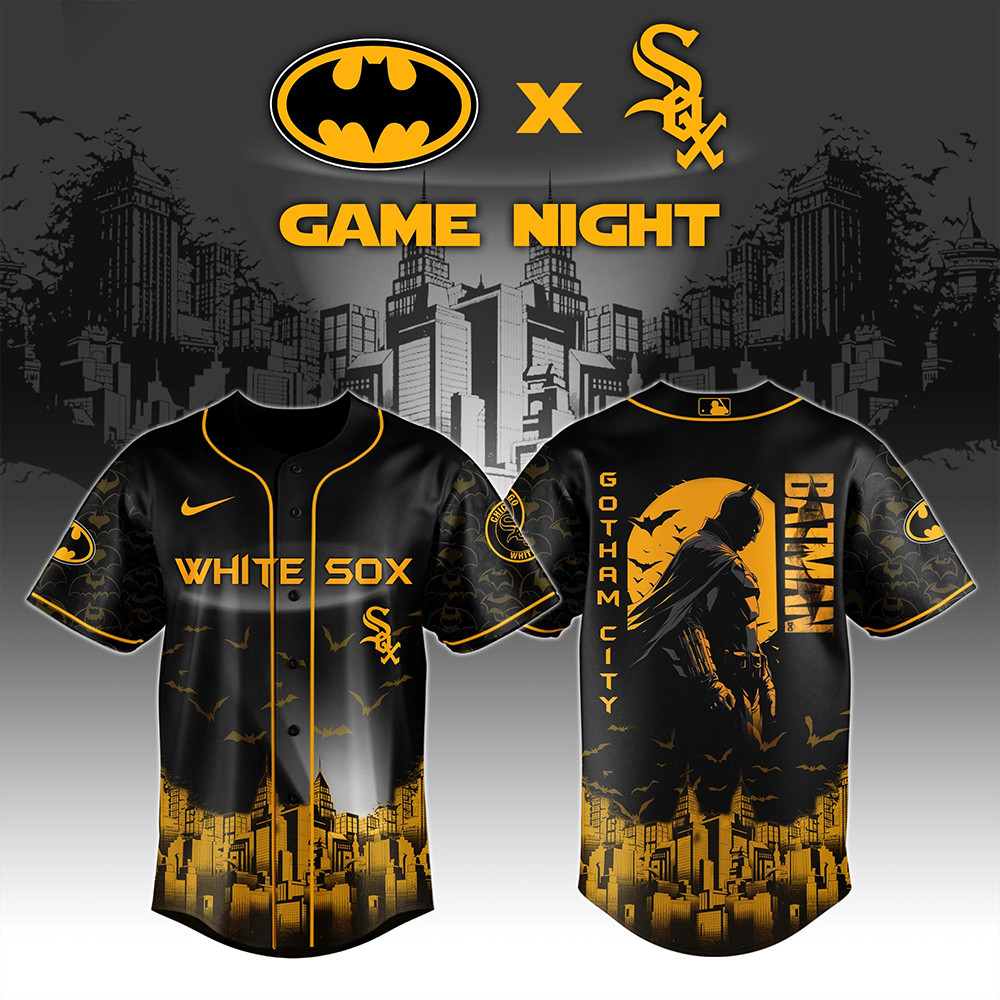 Chicago White Sox x DC Batman Game Night Jersey Baseball Enthusiast Gifts