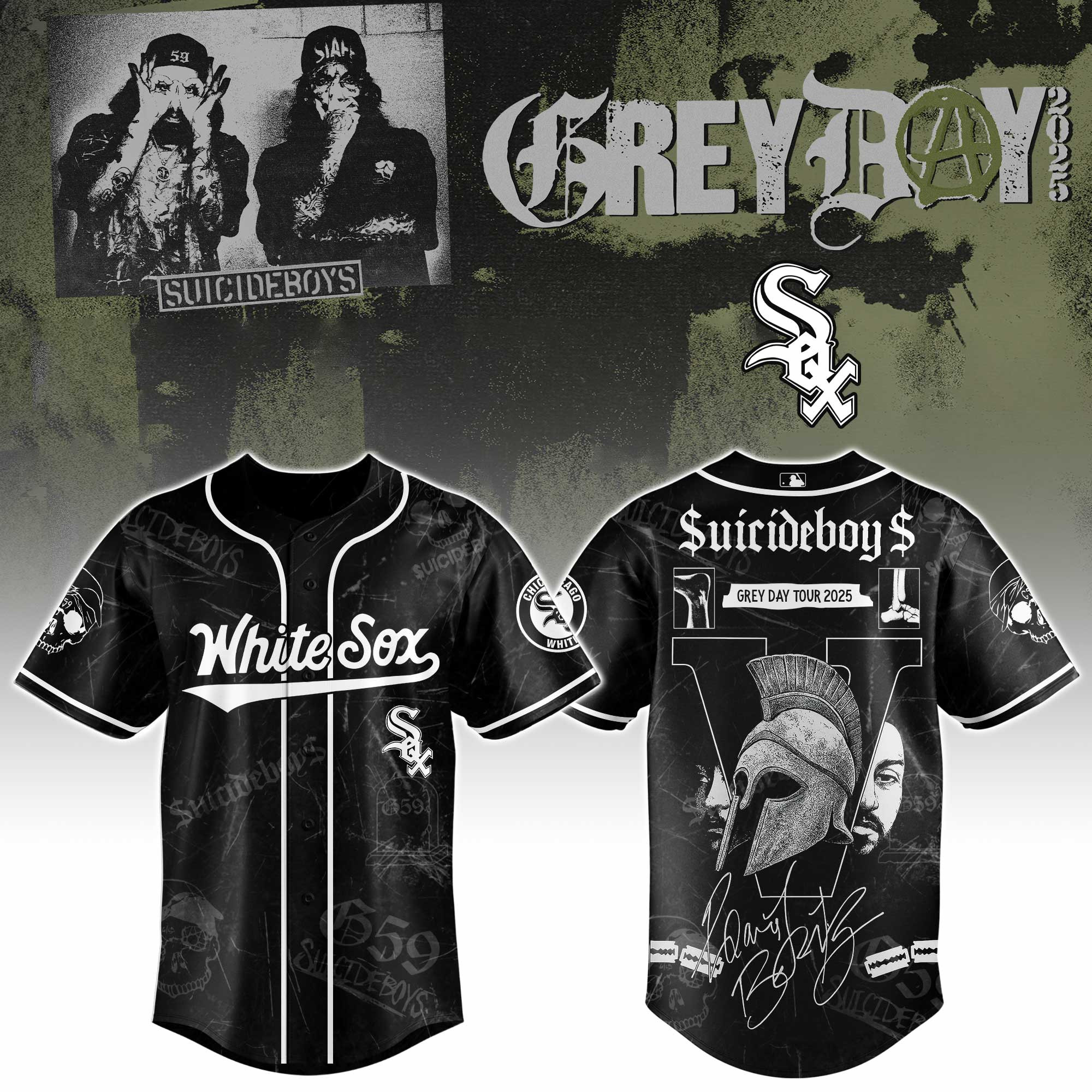 Chicago White Sox X Suicideboys G59 Baseball Jersey 2025 Gift For Baseball Fans