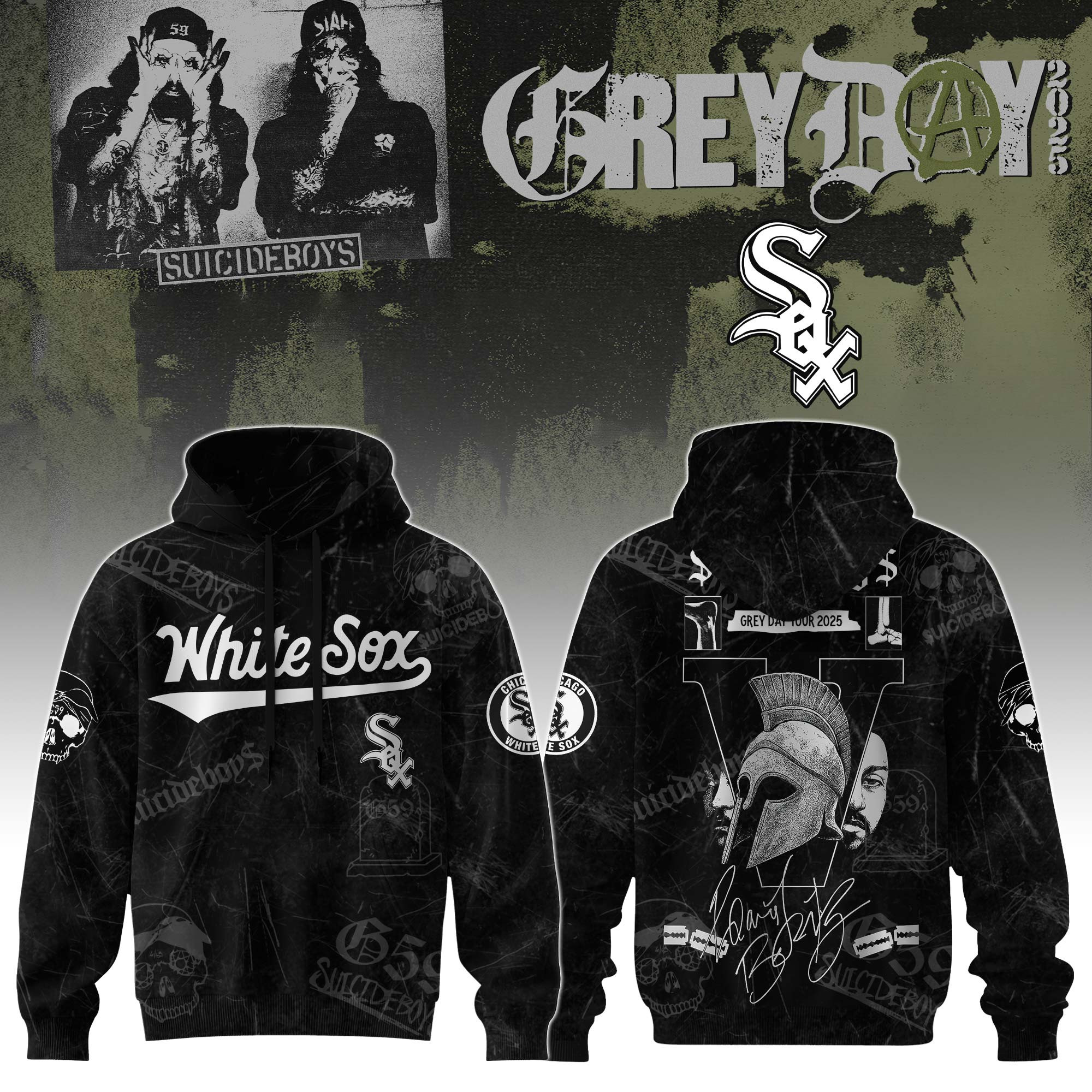 Chicago White Sox X Suicideboys G59 Hoodie 2025 Gift For Baseball Fans