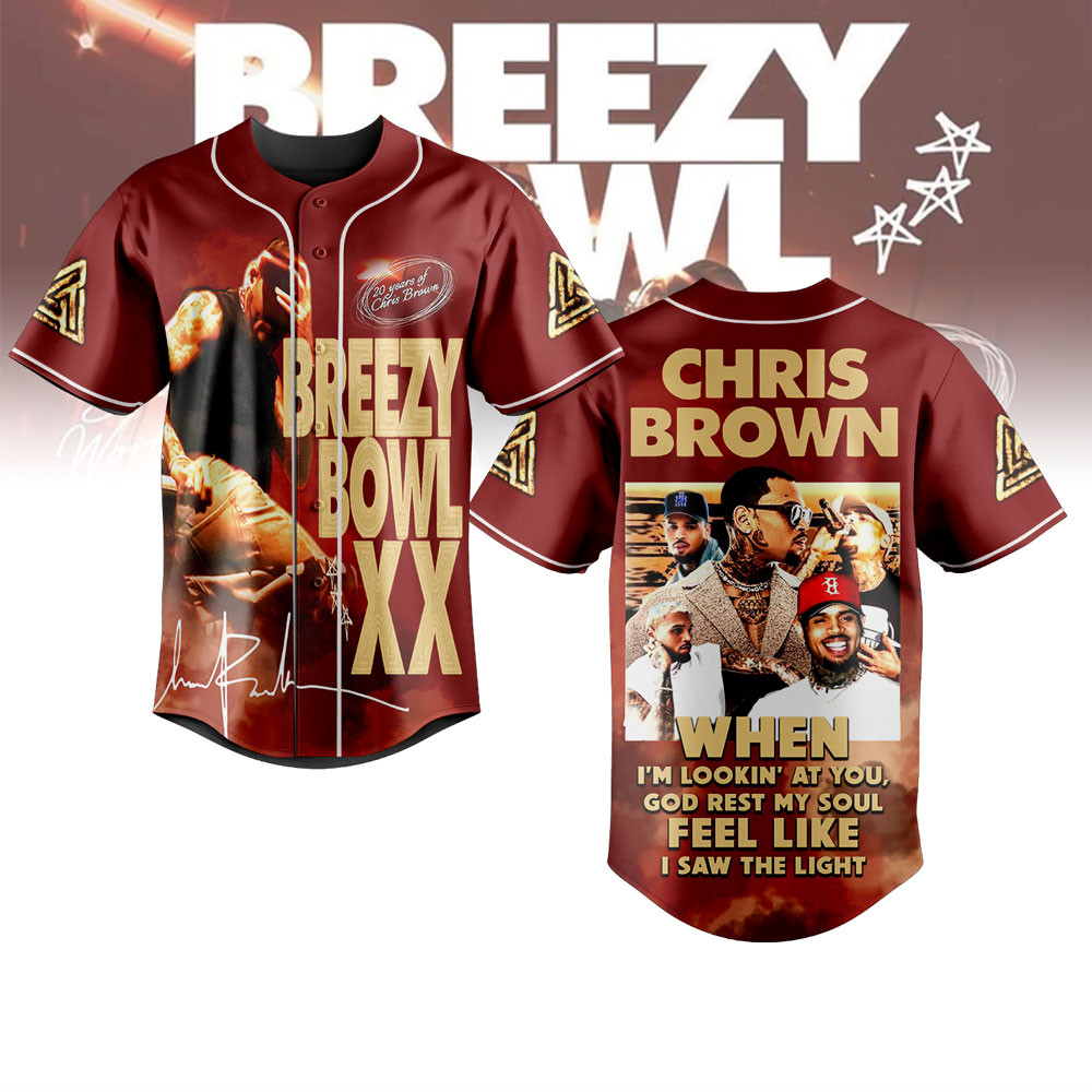 Chris Brown Baseball Jersey For Fans