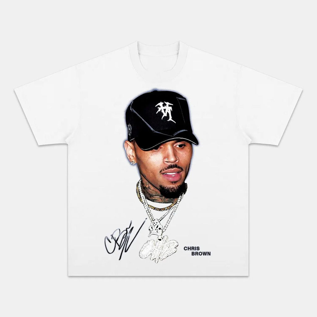 Chris Brown Vintage V2 Graphic T-Shirt Chris Brown Merch Gift Ideas For Music Lovers
