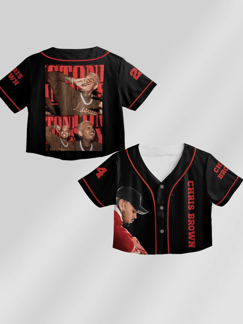 Chris Brown Years Of Career Anniversary Tour Crop Top Jersey Gift Ideas For Music Lovers