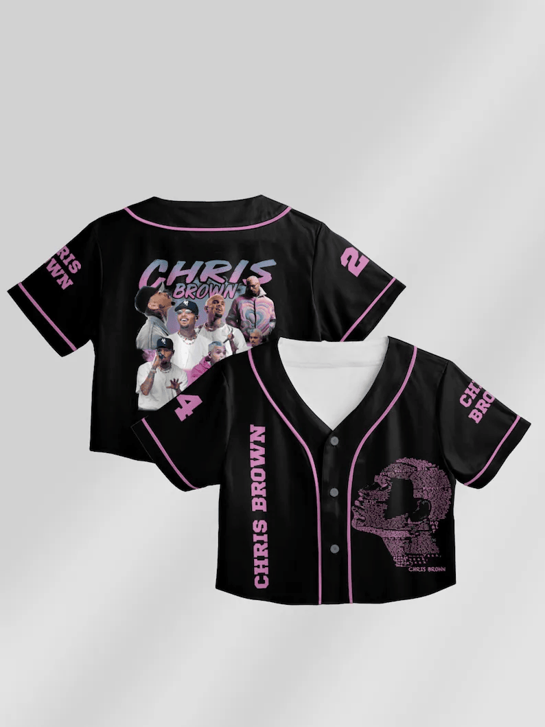Chris Brown Years Of Career Anniversary Tour World Crop Top Jersey Gift Ideas For Music Lovers