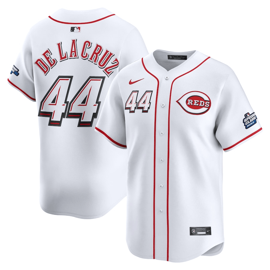 Cincinnati Reds Elly De La Cruz Nike White 2025 MLB Speedway MERCH