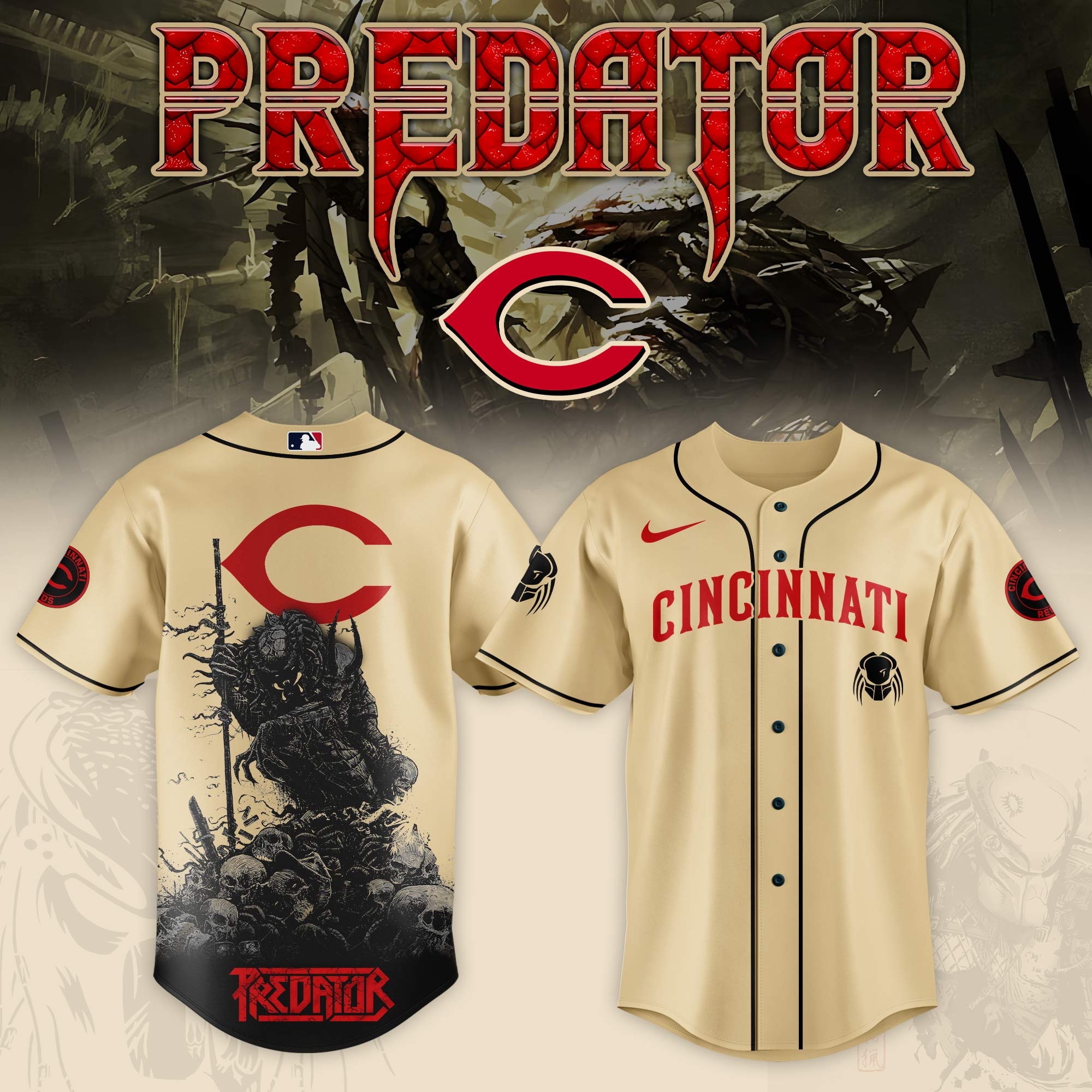 Cincinnati Reds Mlb X Predator Baseball Jersey For Fans