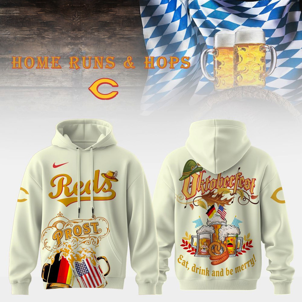 Cincinnati Reds X Oktoberfest Collection 2025 Hoodie Cincinnati Reds Merch Fans Gifts