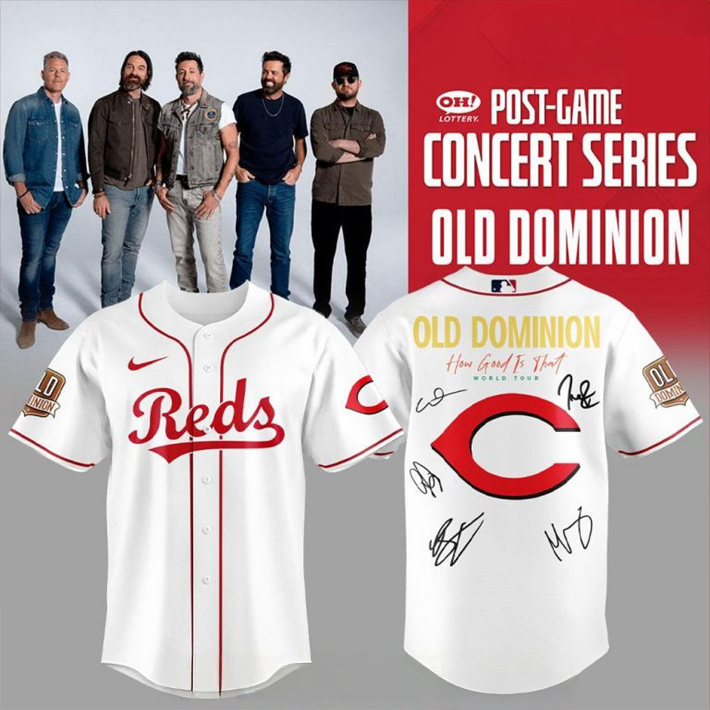 Cincinnati Reds x Old Dominion Show Special Edition Baseball Jersey Cincinnati Reds Merch