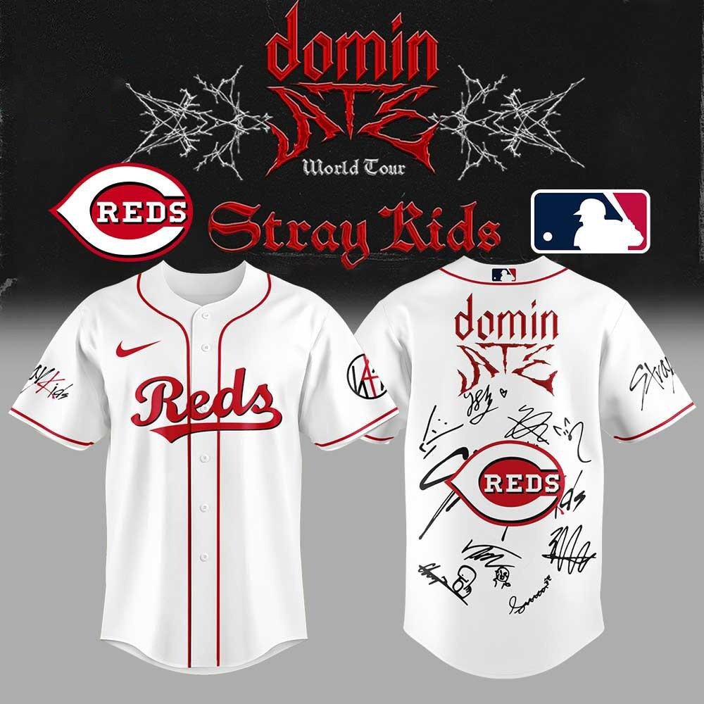 Cincinnati Reds X Stray Kids Limited Edition Baseball Jersey Cincinnati Reds Merch