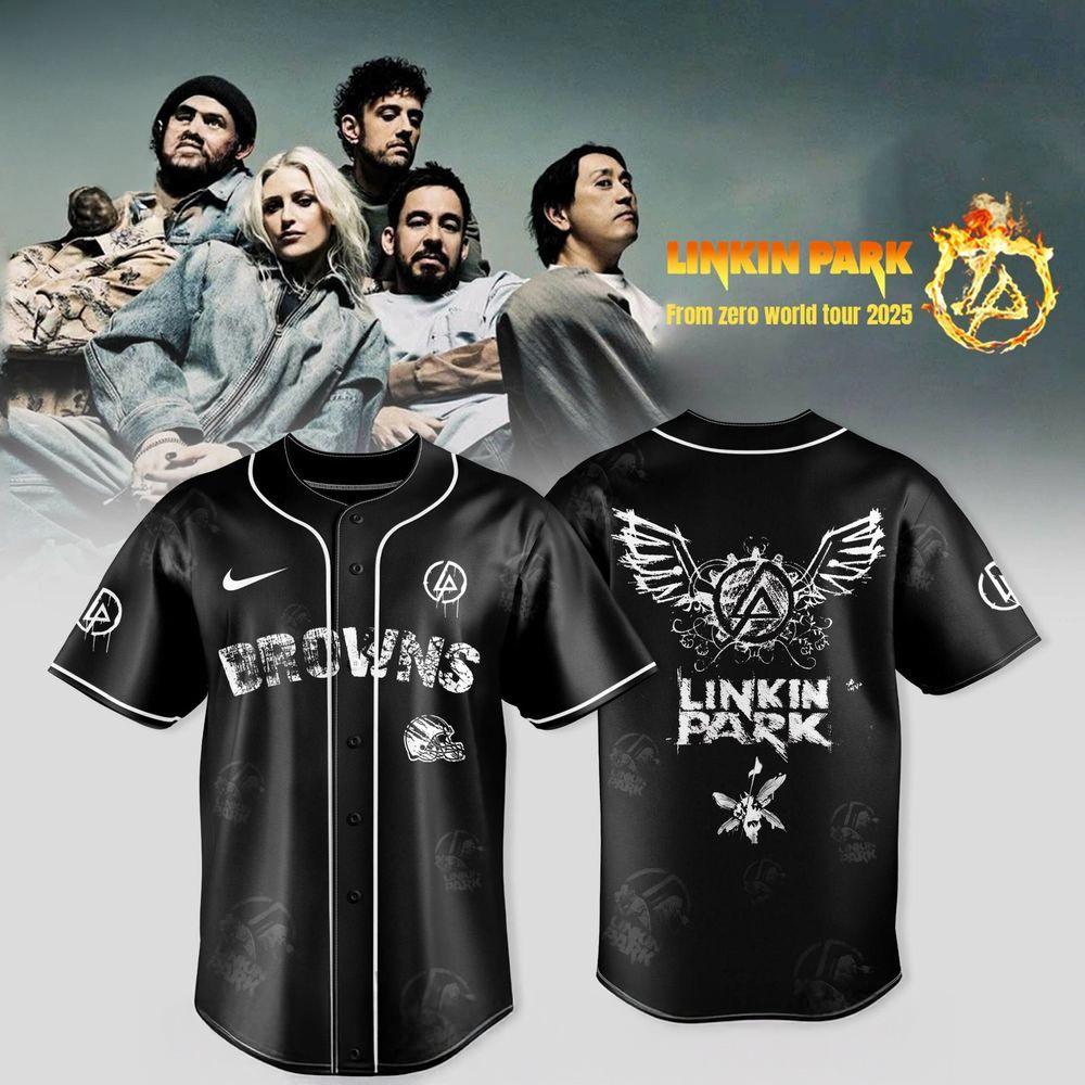 Cleveland Browns X Linkin Park From Zero World Tour 2025 Jersey Cleveland Browns Merch