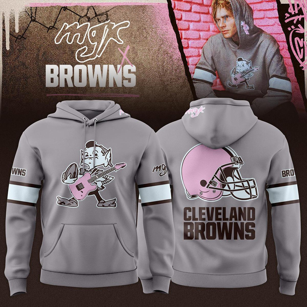 Cleveland Browns X Machine Gun Kelly Hoodie Cleveland Browns Merch Best Football Gifts