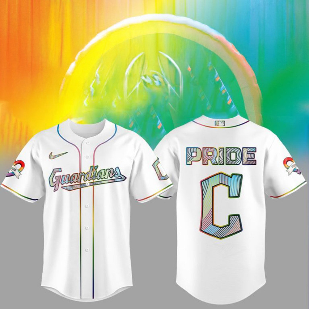 Cleveland Guardians LGBTQ Pride Night 2025 Jersey Cleveland Guardians Merch Step Dad Gifts