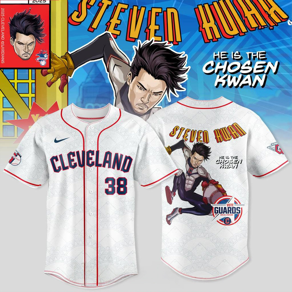Cleveland Guardians Power All-Star E Is The Chosen Kwan White Jersey Cleveland Guardians Merch