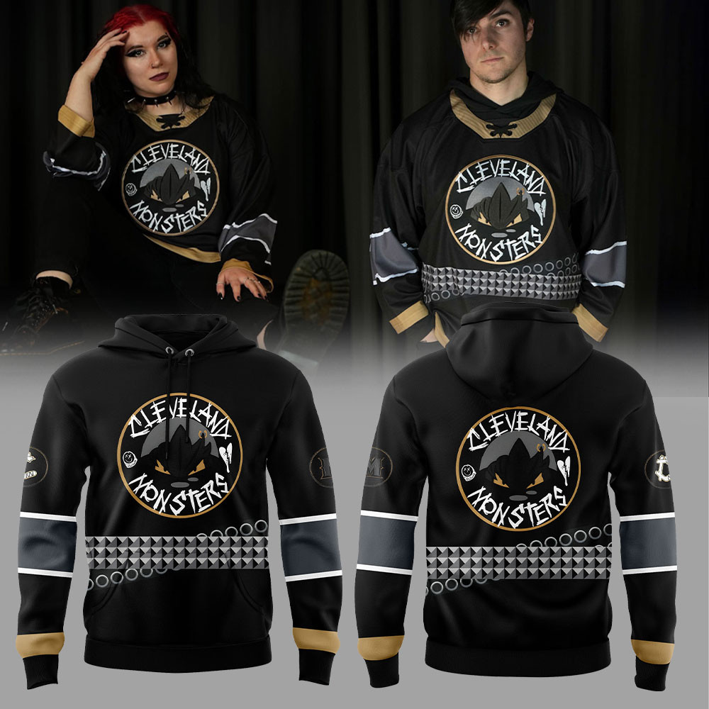 Cleveland Monsters Emo Night Hoodie Great Gifts For Hockey Fans