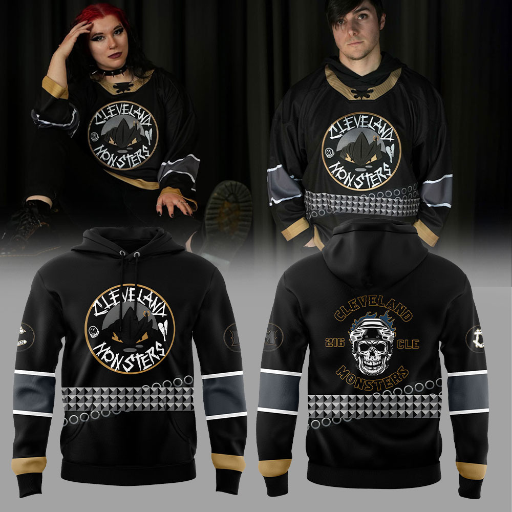 Cleveland Monsters Emo Night Hoodie Ice Hockey Fan Gifts