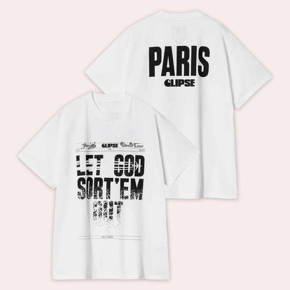 Clipse Tour Merch Carhartt Wip X Clipse Paris T-Shirt Husband Gifts Birthday Gifts For Friends