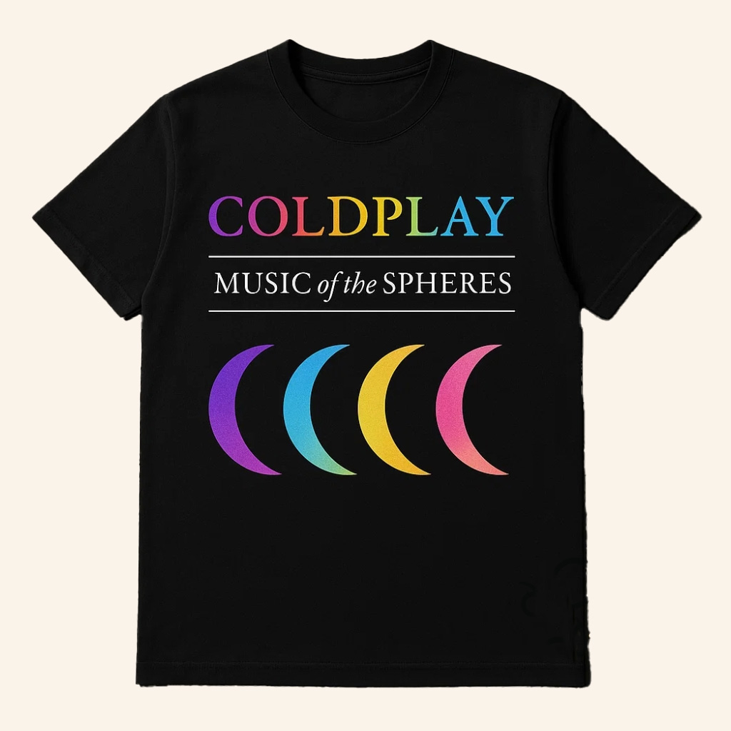Coldplay 2025 UK Concert Music Of The Spheres T-Shirt Coldplay Merch Gifts For Fans