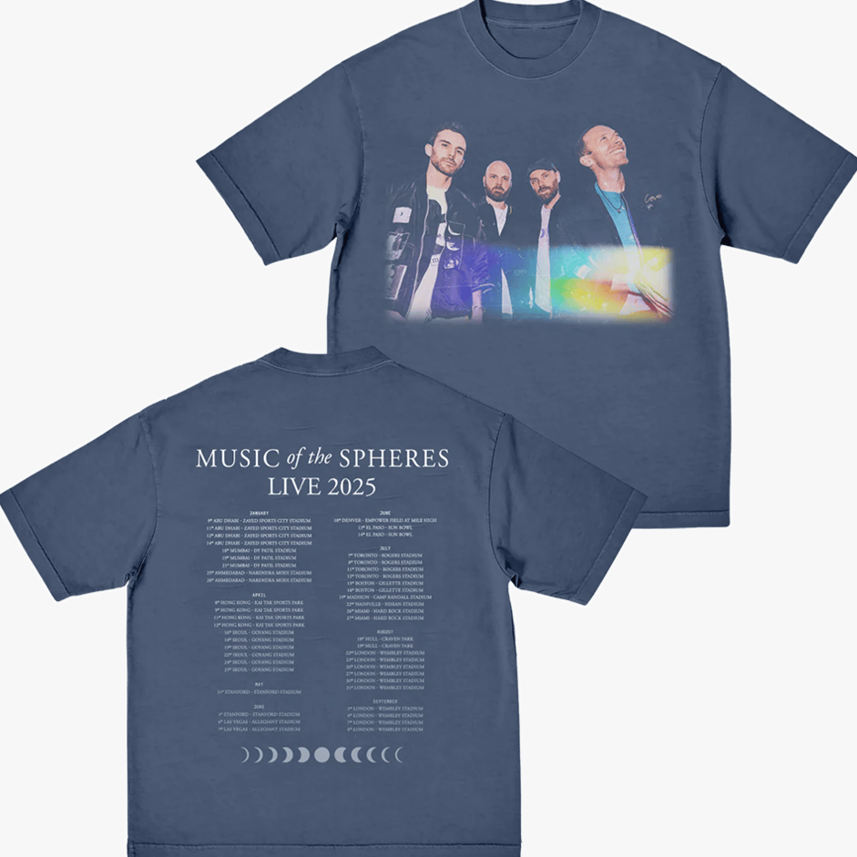 Coldplay Band Photo Shirt Tour 2025 Merch Rock Band Fan Favorite Gifts For Music Lovers