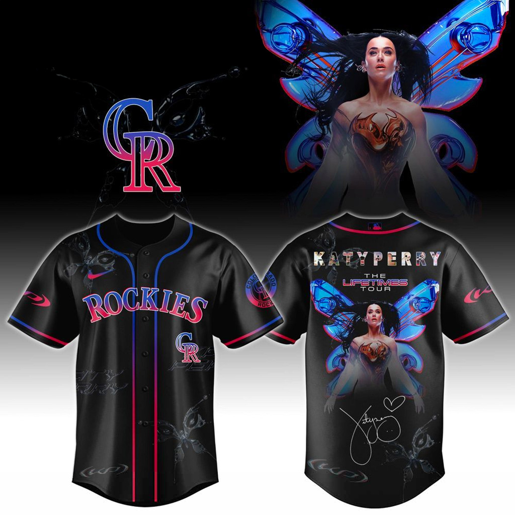 Colorado Rockies X Katy Perry The Lifetimes Tour 2025 Jersey Colorado Rockies Merch