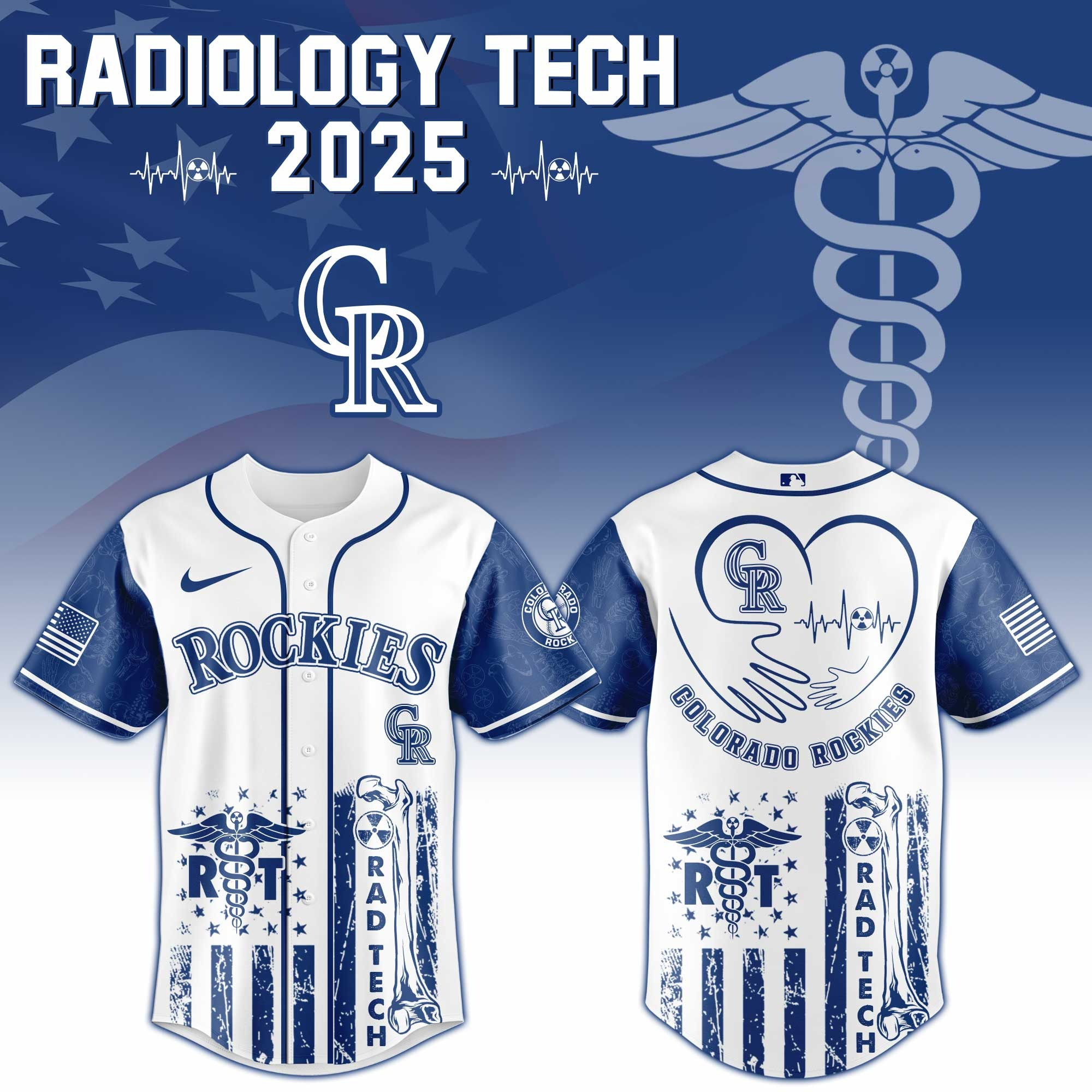 Colorado Rockies x Radiology Tech Night Exclusive Design Jersey Colorado Rockies Merch