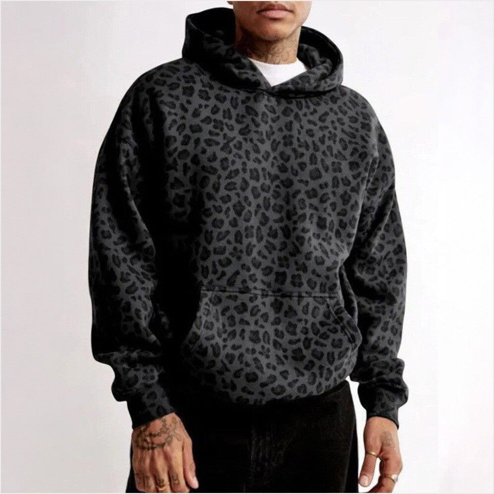 Comfort Leopard Hoodie Black Best Birthday Gifts For Best Friend Christmas Presents