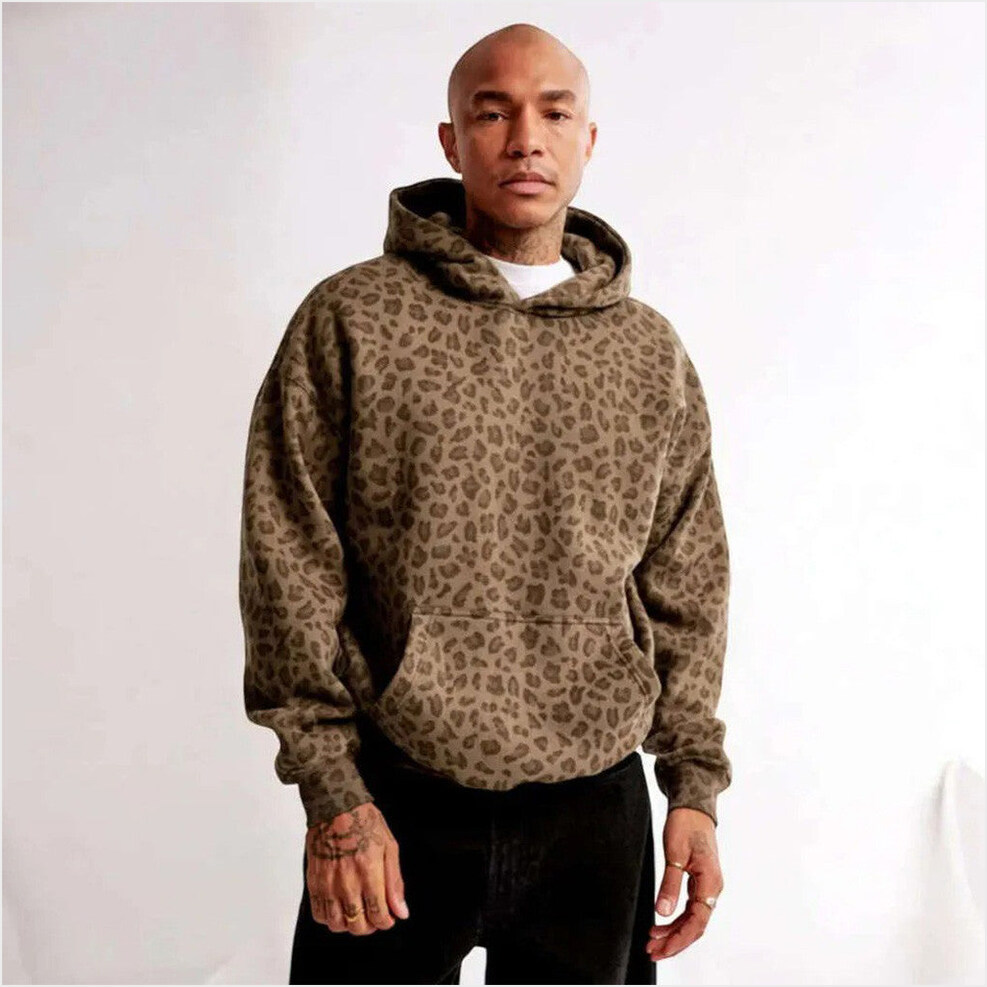 Comfort Leopard Hoodie Brown Best Birthday Gifts For Husband Gifts For Friends