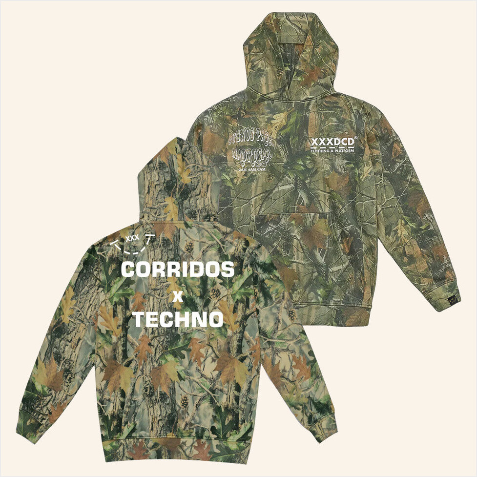 Corridos X Techno Forest Camo Hoodie Xxxdcd Merch Best Birthday Gifts For Dad BFF Gifts Ideas