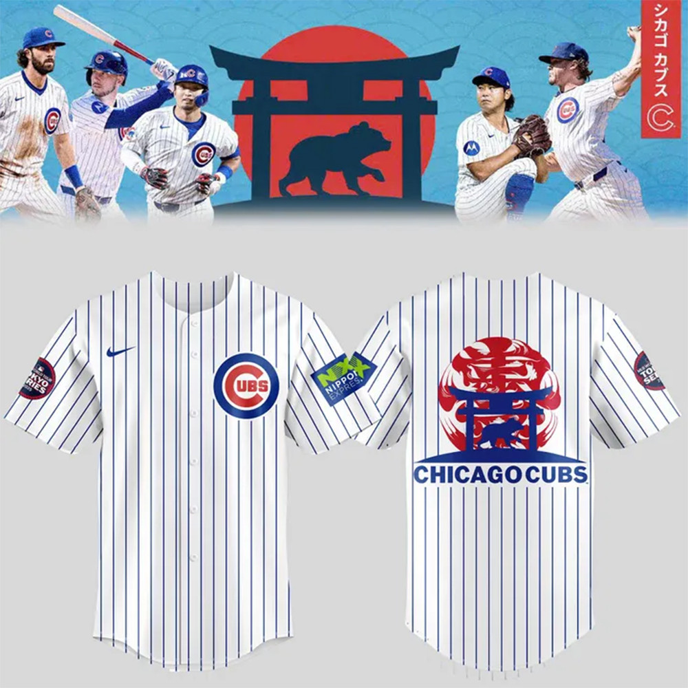 Cubs 2025 Tokyo Series Jersey Baseball Lover Gift Ideas