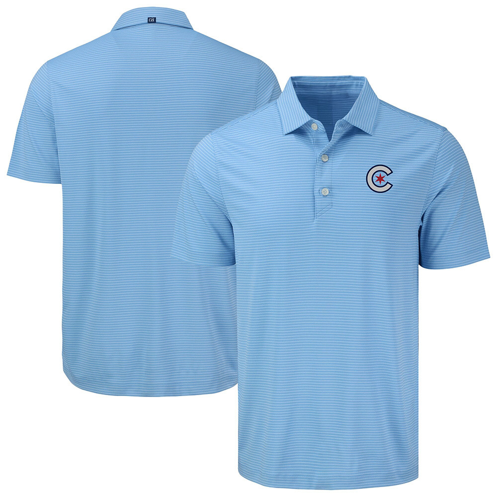 Cubs Polo Shirt Cutter And Buck Blue Chicago Cubs Polo Gifts For Father's Day