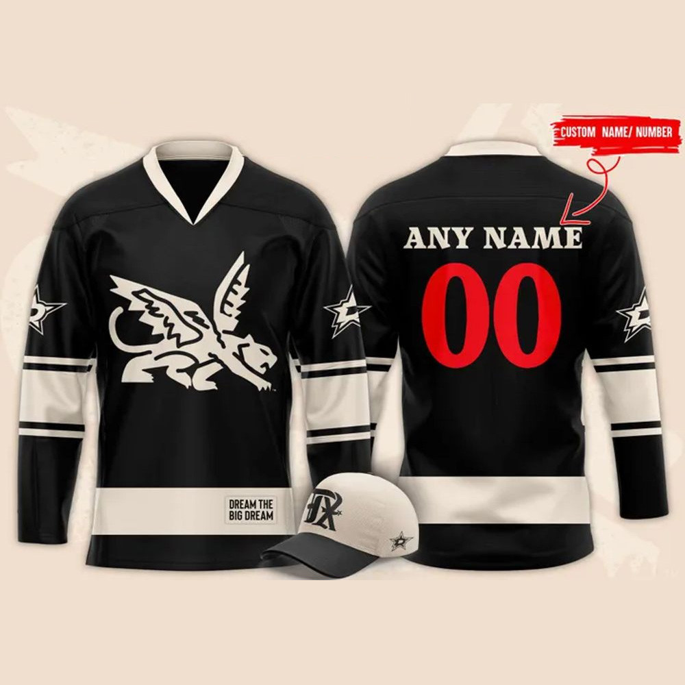 Custom 2025 Texas Rangers x Dallas Stars Night Hockey Jersey Fathers Day Presents
