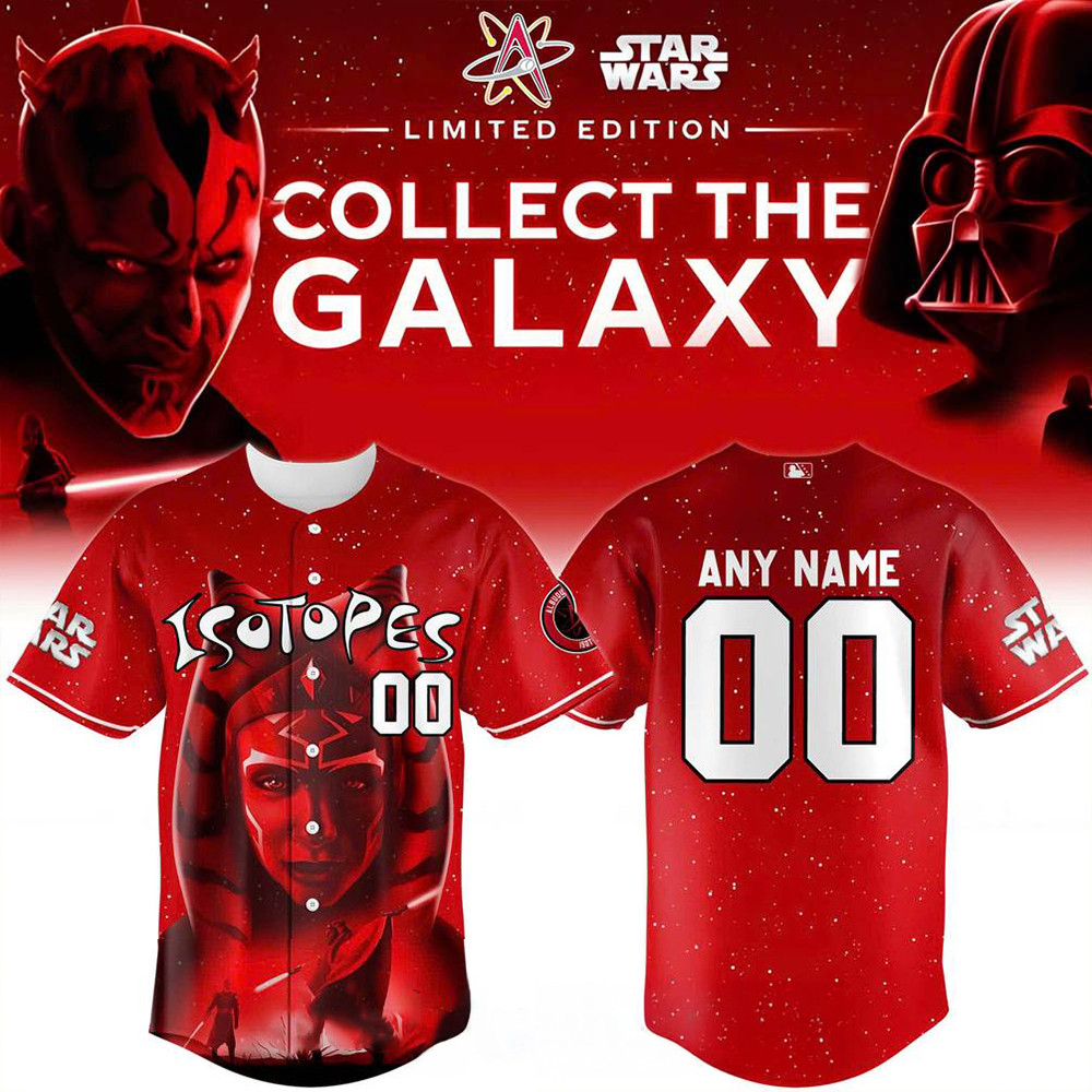 Custom Albuquerque Isotopes X Star Wars Baseball Jersey 2025 Isotopes Merch Fans Gifts