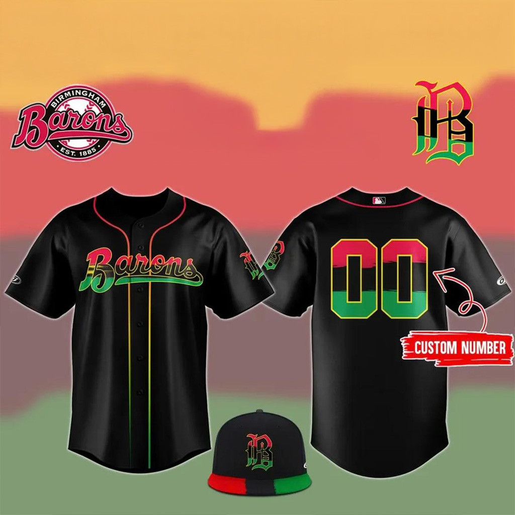 Custom Birmingham Barons X 2025 Juneteenth Day Baseball Jersey Birmingham Barons Merch