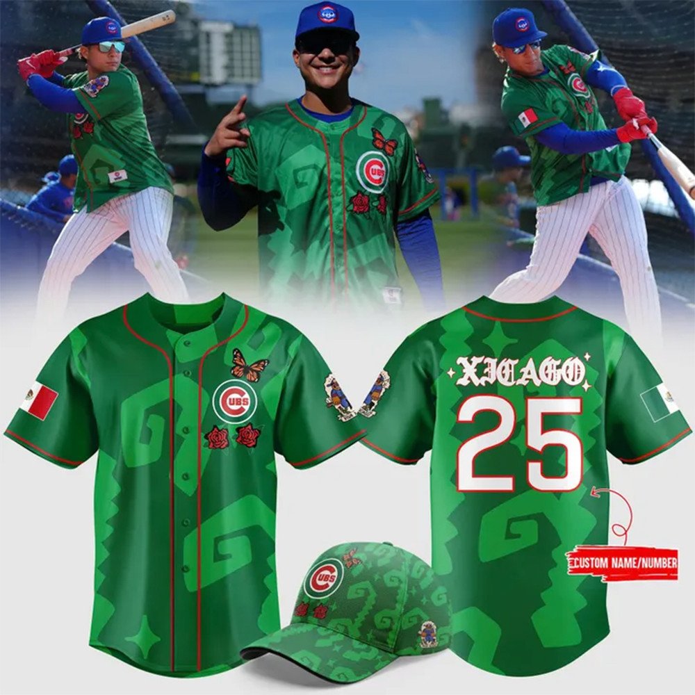 Custom Chicago Cubs Mexican Heritage 2025 Special Jersey Cool Baseball Gifts