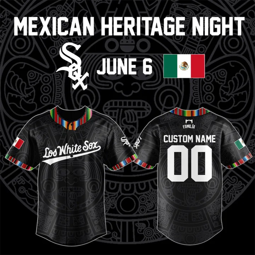 Custom Chicago White Sox Mexican Heritage Night Jersey Best Gift For Baseball Lovers