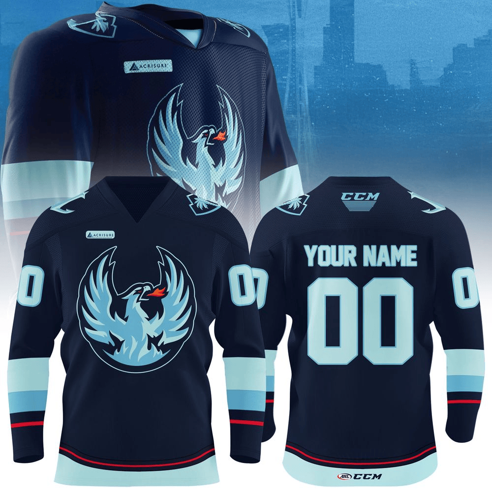 Custom Coachella Valley Firebirds x Seattle Kraken Night 2025 Jersey Great Father's Day Gifts
