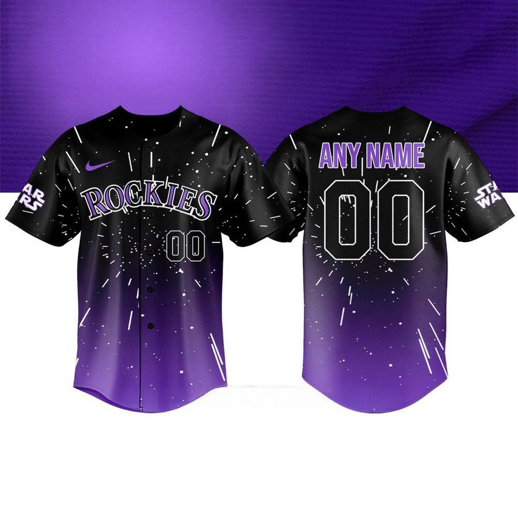 Custom Colorado Rockies 2025 Star Wars Night Baseball Jersey Colorado Rockies Merch