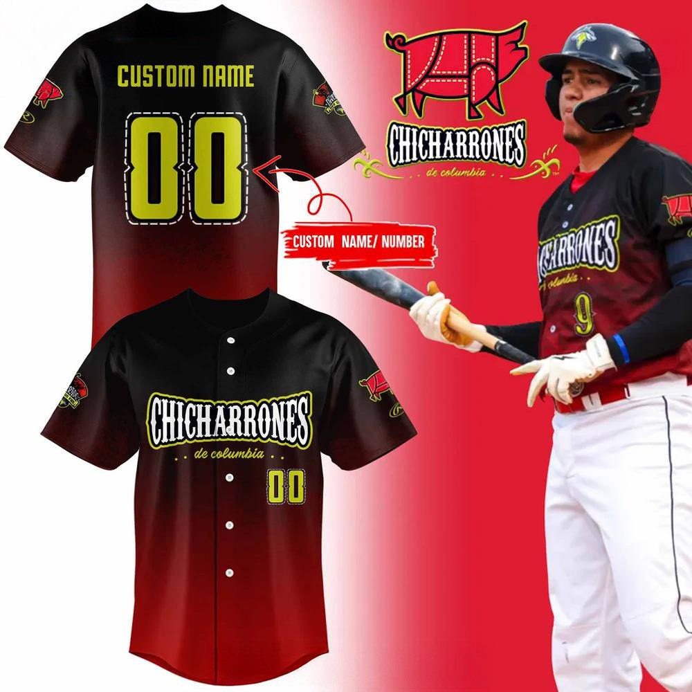 Custom Columbia Fireflies X Chicharrones Limited Edition Baseball Jersey Cool Baseball Gifts