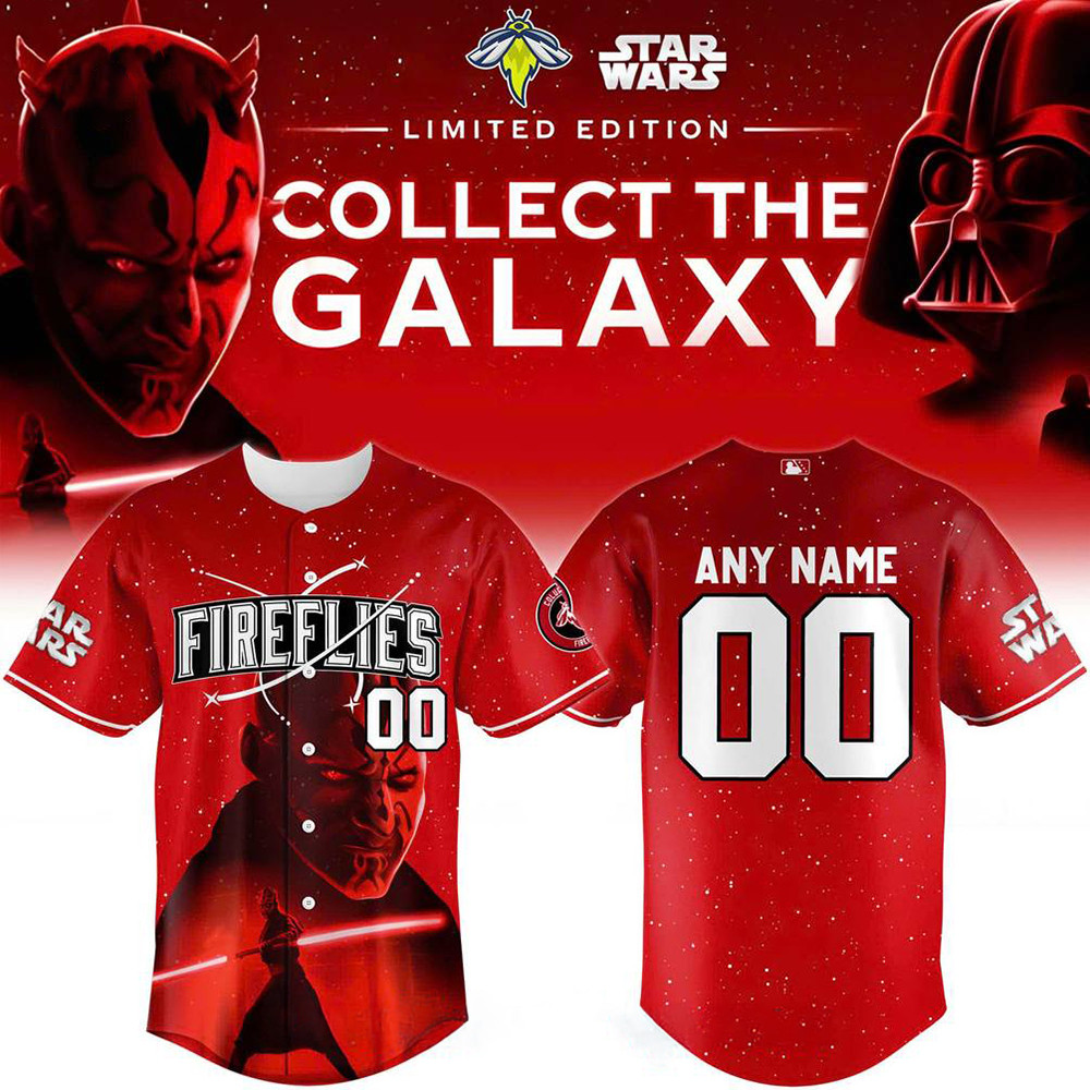Custom Columbia Fireflies X Star Wars Baseball Jersey 2025 Columbia Fireflies Merch